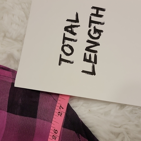 XHILARATION pink and black plaid sheer long sleeve button up blouse size small - Picture 11 of 13